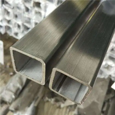 Bright Welded Stainless Steel Square Pipe 2B HL AISI 201 304 316L Tubes Square 8mm
