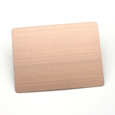 Pink Stainless Steel Sheet ASTM SUS316 Stainless Steel Plate For Decoration