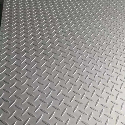 Checked Diamond Building SUS 304L Embossed Stainless Steel Sheet For Decoration